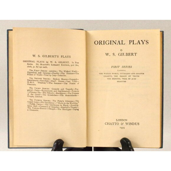Original Plays by W S Gilbert First Series - Wicked World, Pygmalion & G... 1935 - Picture 2 of 7